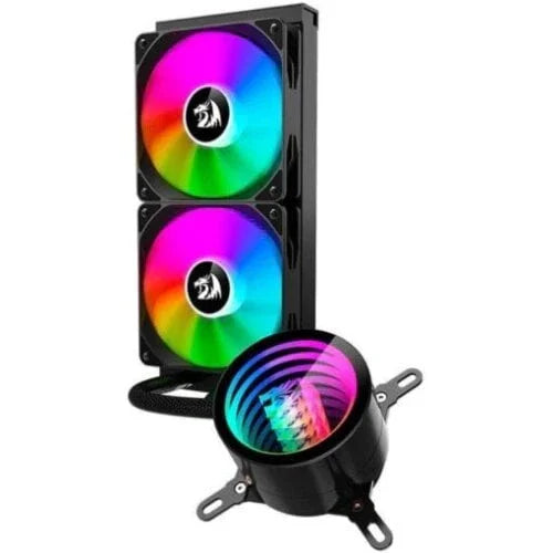 Redragon Ccw-3011 Argb Liquid Cpu Cooler, 240mm Radiator, 2x 120mm Fans With Pwm Control - Black