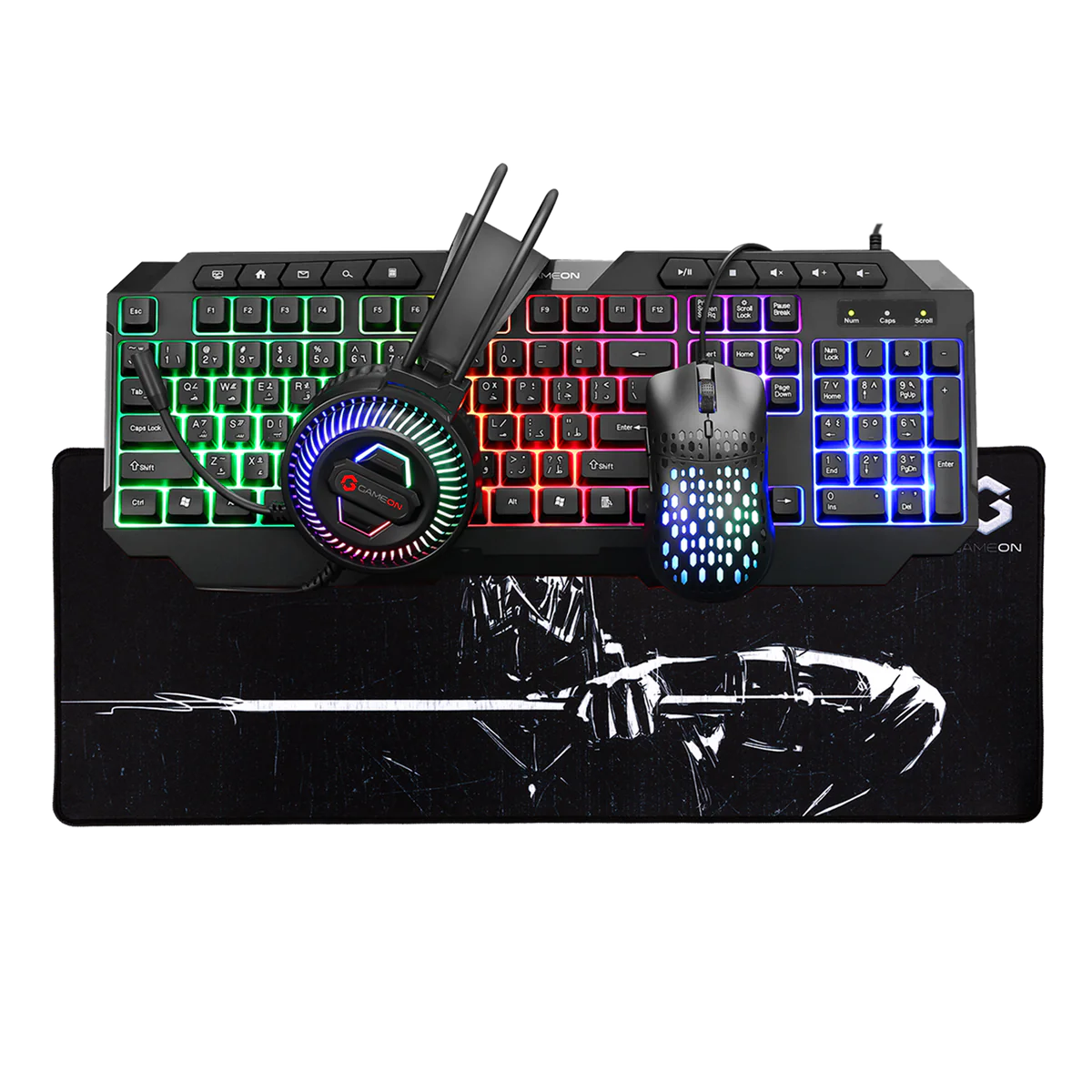 GAMEON CYPHER XL All-In-One Gaming Bundle (Keyboard, Headset, Mouse & Mousepad)