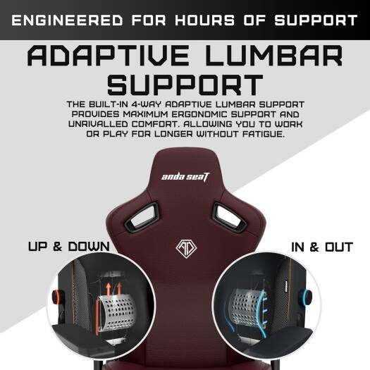 Andaseat Gaming Chair - Kaiser Maroon