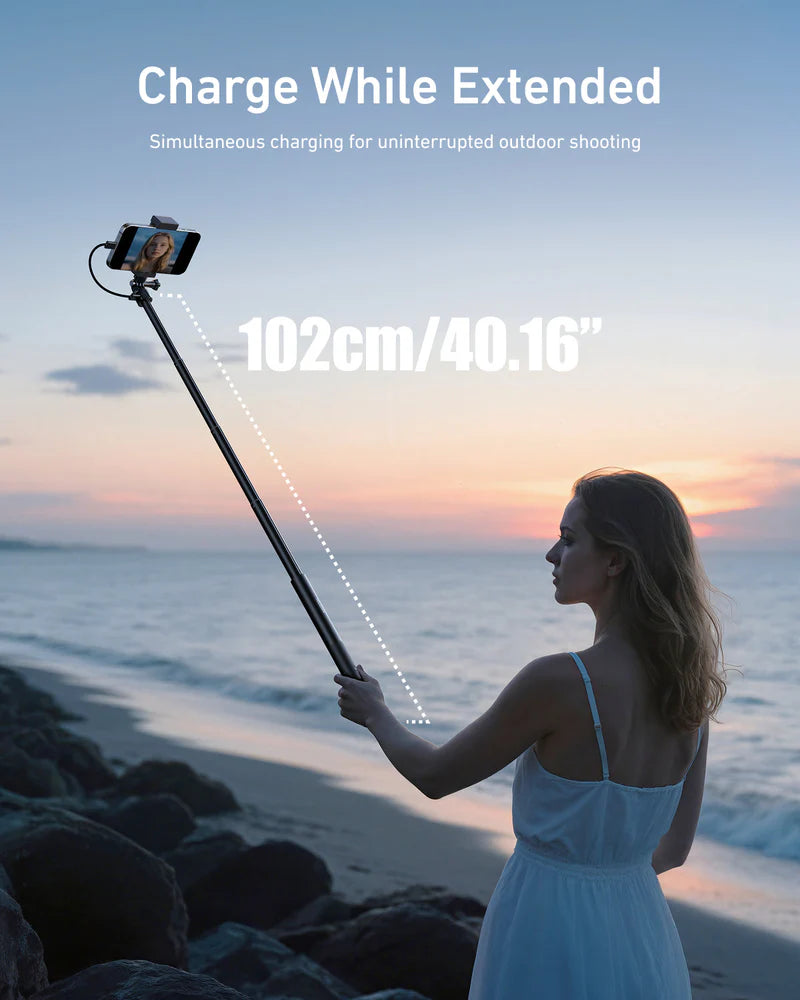 Telesin Power Selfie Stick 5000mAh, 1M - GulfStore.com