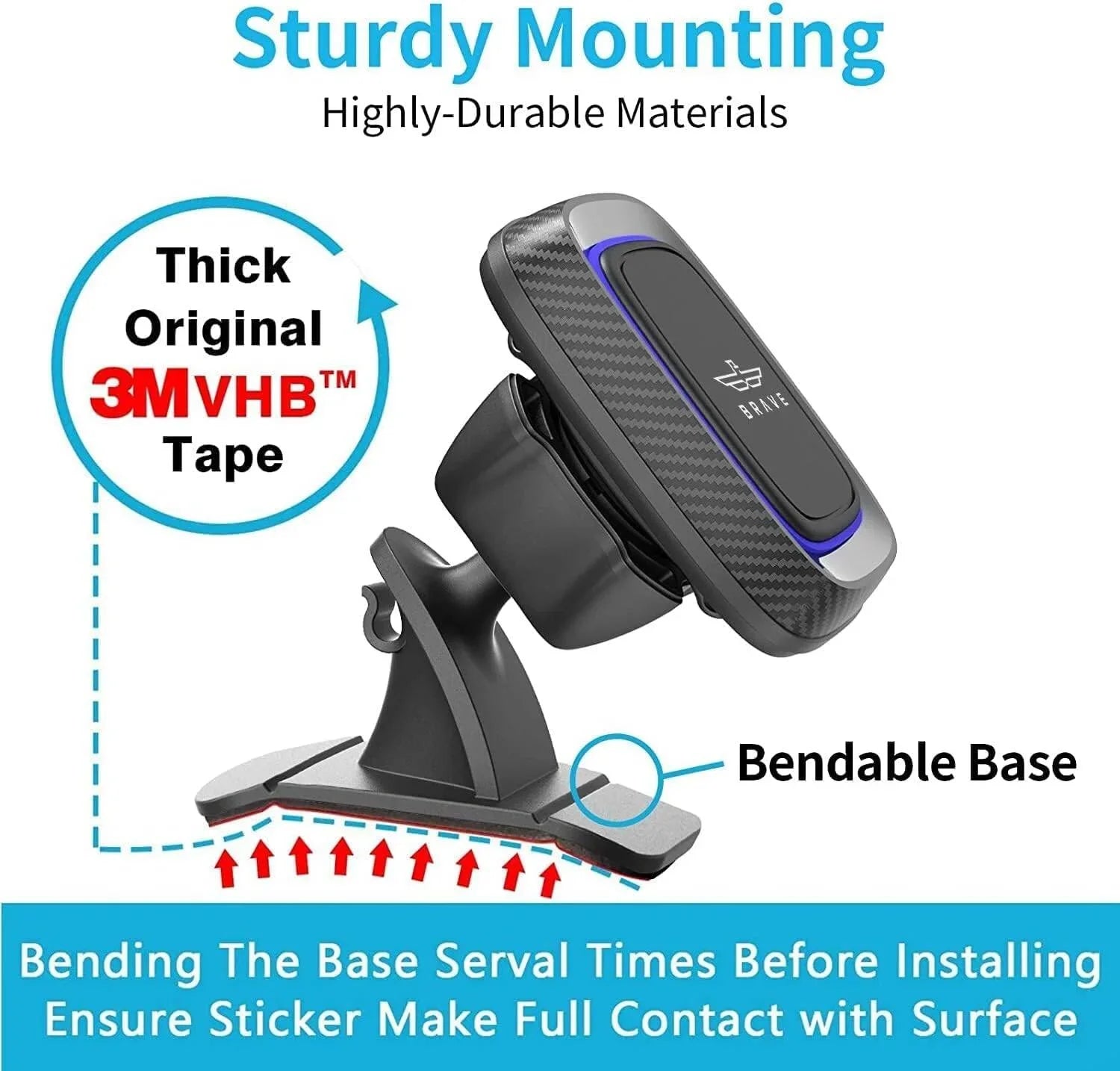 Brave | 2-In-1 Universal Car Holder | BHL-715