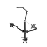 Dual Monitor Stand With Lamp (Ol-2lt)