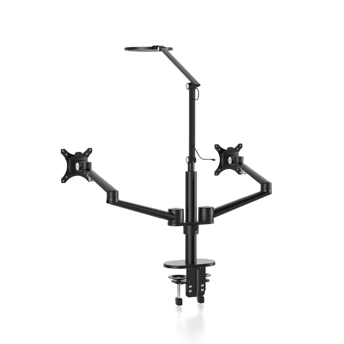 Dual Monitor Stand With Lamp (Ol-2lt)