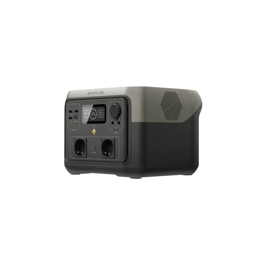 ZMR610-B-UK | EcoFlow RIVER 2 Max Portable Power Station 512 WH , 500 W - GulfStore.com