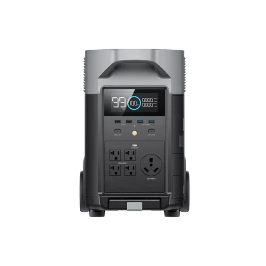 محطة الطاقة المحمولة EcoFlow DELTA Pro بسعة 3600 وات في الساعة، ومخرج 3600 وات في الساعة، وتقنية X-Boost حتى 4500 وات