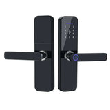 Elite Smart Lock , Finger Print + Password + Card + App Remote , Black