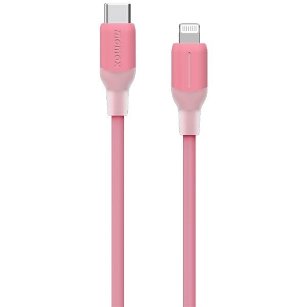 DL53P1-LinkUSB-C To Lightning (1.2m / Support 35W)Charging + Data Cable(TPE + Silicon) Pink