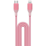 DL53P1-LinkUSB-C To Lightning (1.2m / Support 35W)Charging + Data Cable(TPE + Silicon) Pink