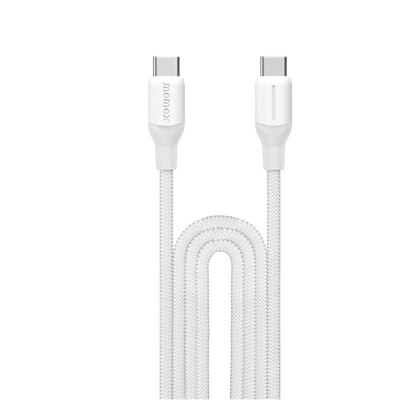 DC25W1-LinkUSB-C To USB-C (2.0m / Support 100W)Charging + Data Transfer cable(Braided - TPE + Nylon) White