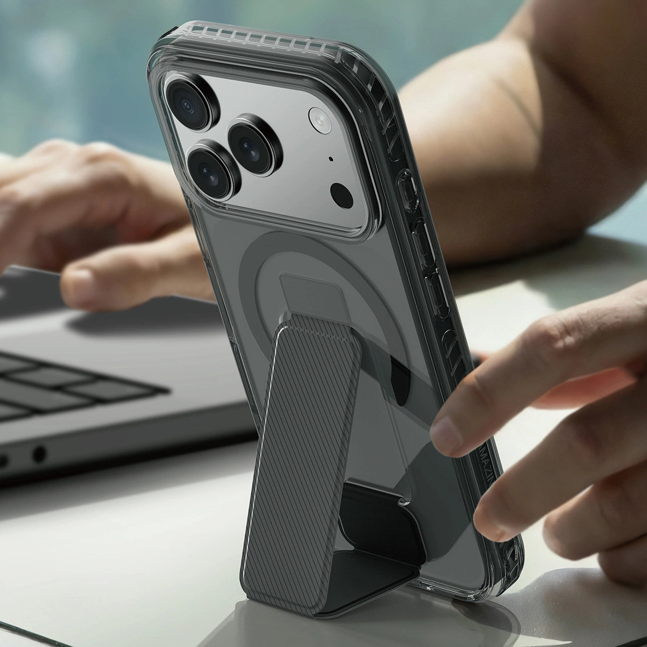AMAZINGTHING | 18712 | TITAN Pro+ Holder Magsafe Drop Proof Case For IPhone 17 Pro 6.3
