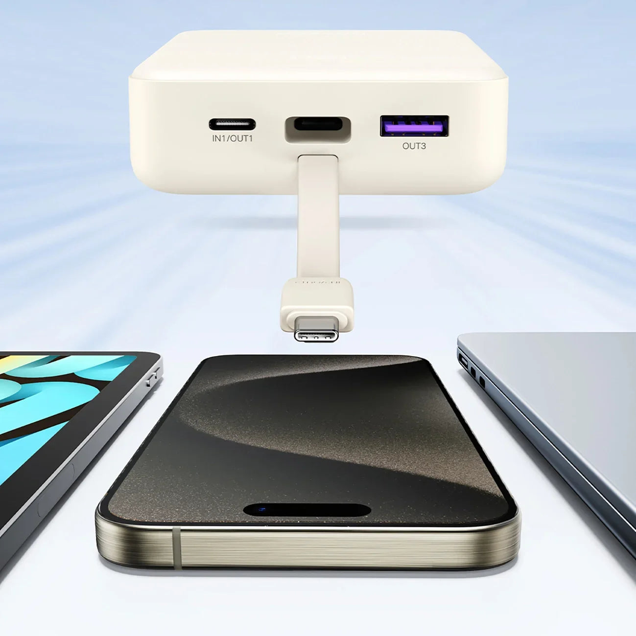 PB505 | UGREEN | 20000mAh PB with Built-in Cable35340 | 35340