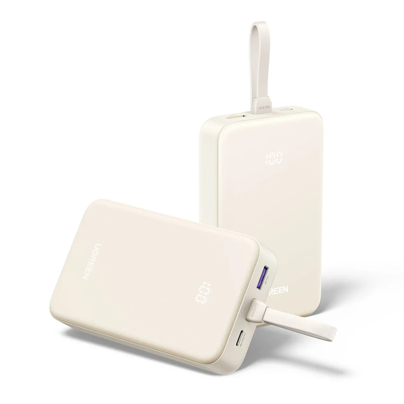 PB505 | UGREEN | 20000mAh PB with Built-in Cable35340 | 35340