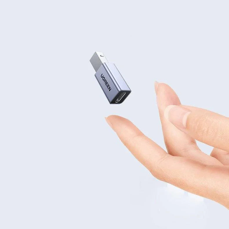 US382 | UGREEN | USB2.0 USB-C/F to USB2.0 B/M Adapter Aluminum Case US382 | 20120