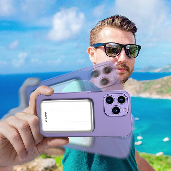 B655 Choetech 5000mah Mini magnetic wireless power bank silver