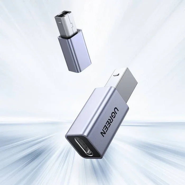 US382 | UGREEN | USB2.0 USB-C/F to USB2.0 B/M Adapter Aluminum Case US382 | 20120