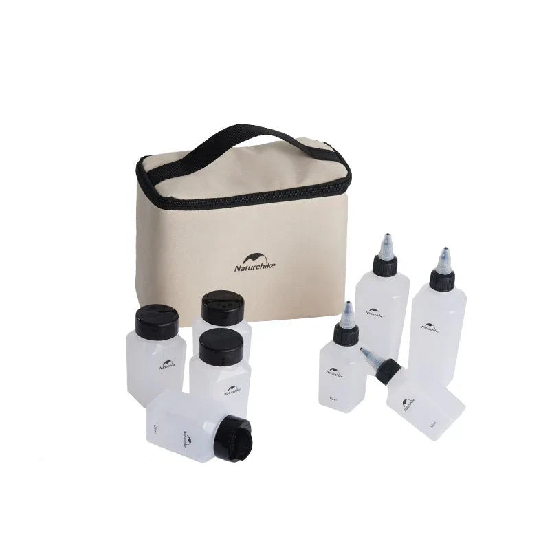 [6975641887522] Naturehike Seasoning Bottle Set - Light Khaki 21*15*10CM