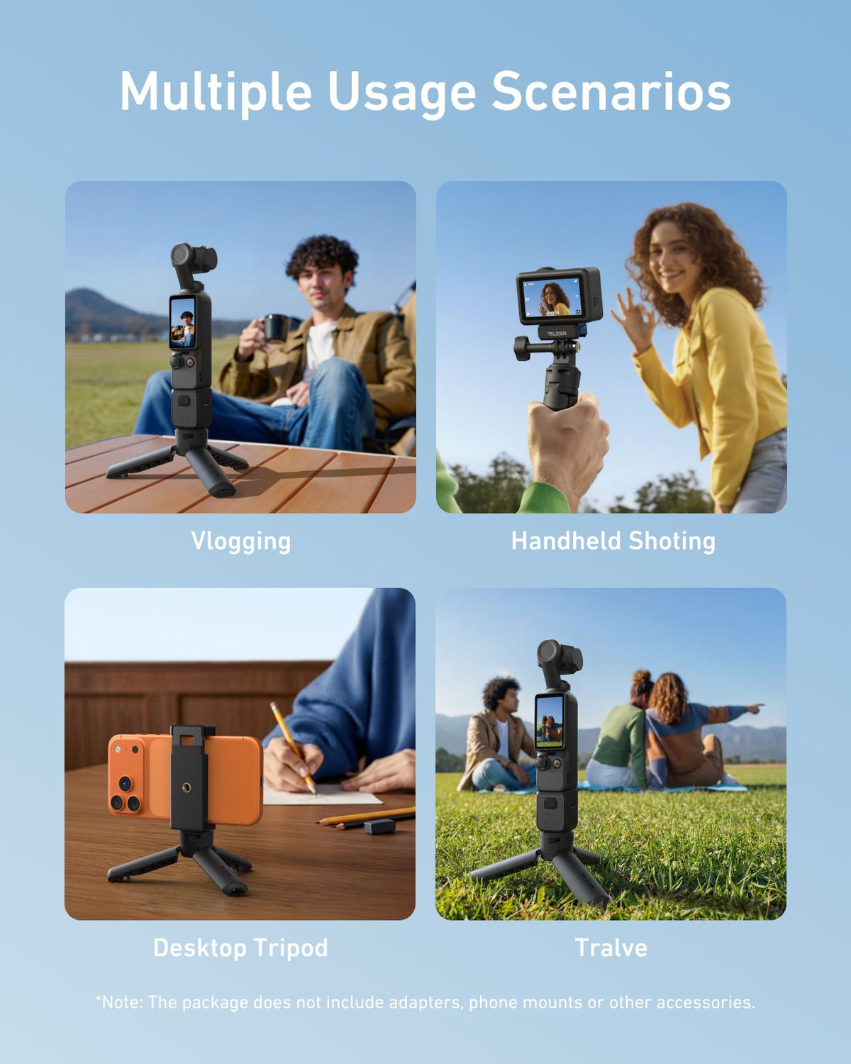 Telesin Mini Quick-Open Tripod