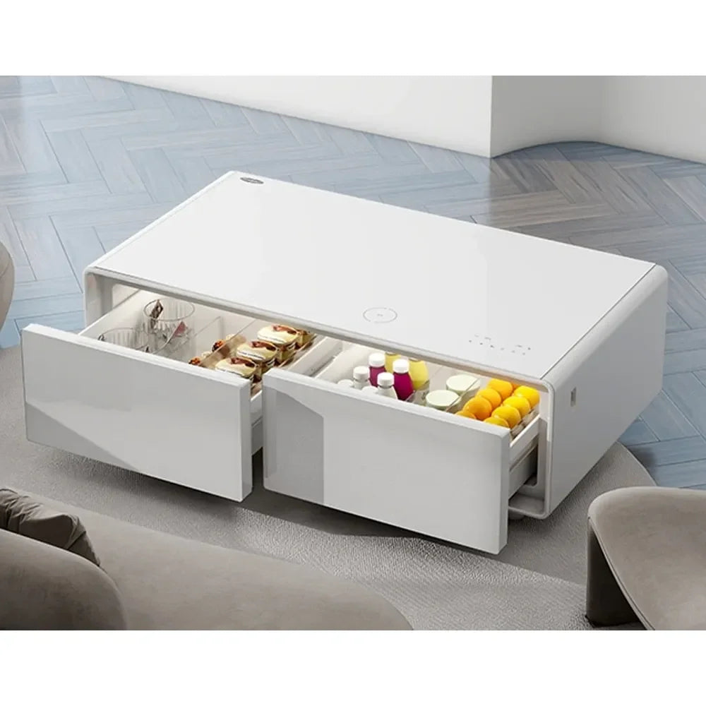 Gamvity Newest Luxury Pro Version Smart Coffee Table 135l Refrigerator (Tb135) - Pure White