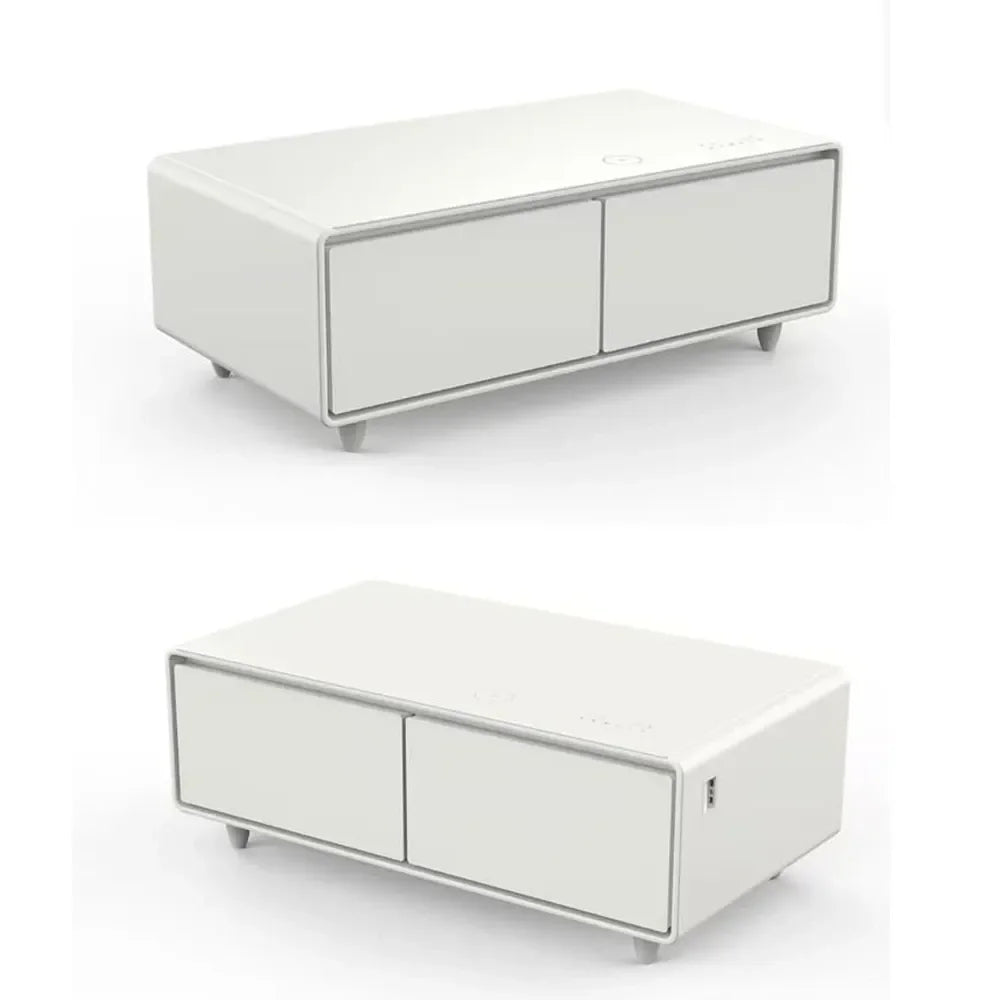 Gamvity Newest Luxury Pro Version Smart Coffee Table 135l Refrigerator (Tb135) - Pure White