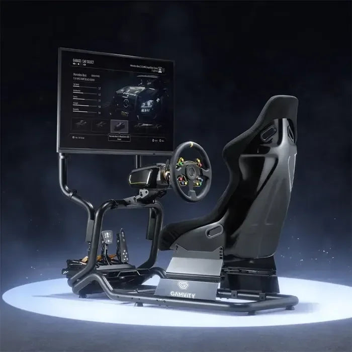 Gamvity Racing Car Seat Simulation Portable Game Driving Simulator Chair Vr 2d 3d Racing Gaming Simulator Cockpit Seat Lrs07-bs-kp01