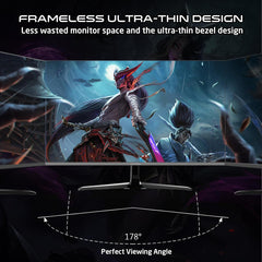 Gameon Pro Series 27" FHD IPS 180Hz 0.5ms, HDMI 2.1, Display Port 1.4 With AMD FreeSync & Nvidia G-Sync Gaming Monitor - GulfStore.com