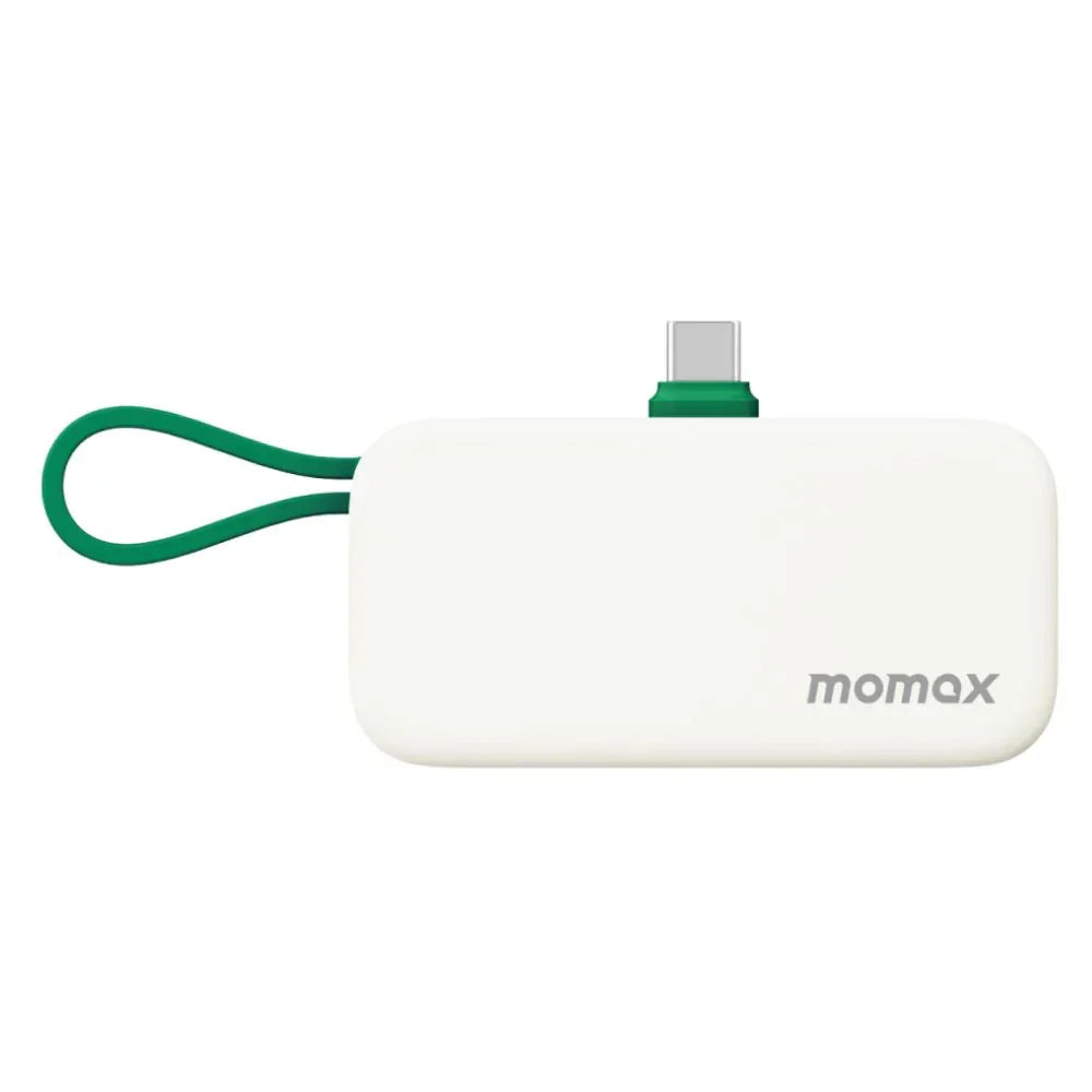 IP130G | Momax 1-Power Mini 5000mAh Bulit-in foldable USB-C Battery pack | Green