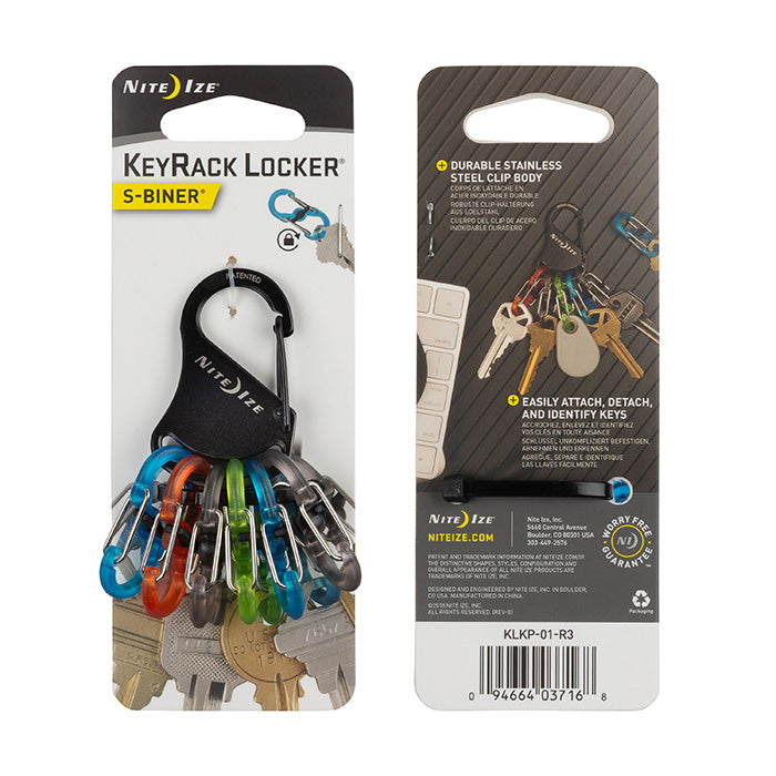 NiteIze | KLKP-01-R3 | NiteIze KeyRack Locker® - S-Biner®