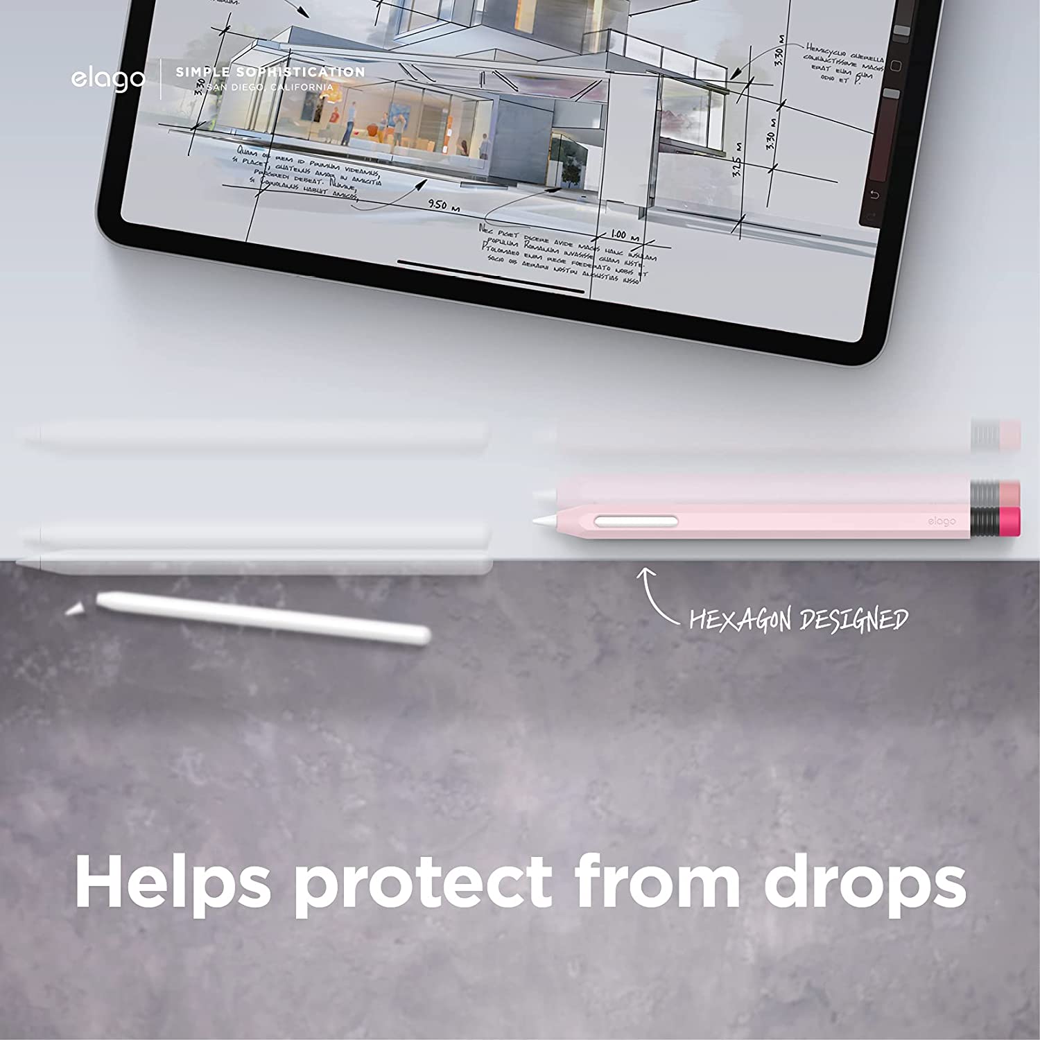 Elago | EAPEN2-SC-HBBL | Elago Apple Pencil 2nd Gen / Apple Pencil Pro Classic Case