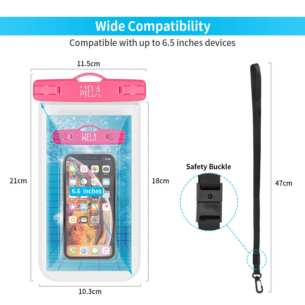 SeaWag | MELA3 | Seawag Mela Universal SmartPhone WaterProof Case | Pink