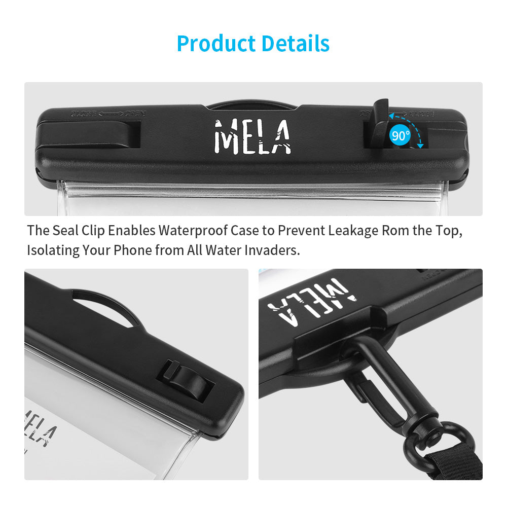 SeaWag | MELA1 | Seawag Mela Universal SmartPhone WaterProof Case | Black
