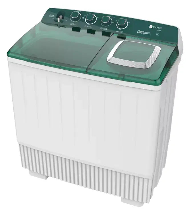 Elite Wshr TT/14Kg/15min Wash Time/5min Spin Time/Lint Filter/Caster/Green & Silver