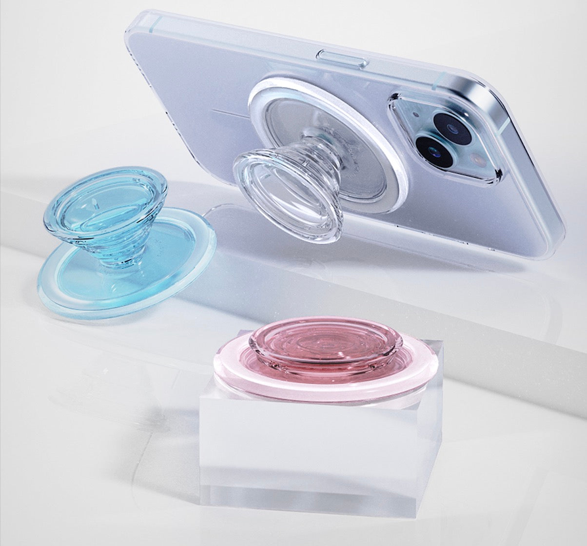 Sinjimoru | SMA-TOK-TITP-BL | Sinjimoru M-Tipi Tok Magsafe Grip - Clear Blue