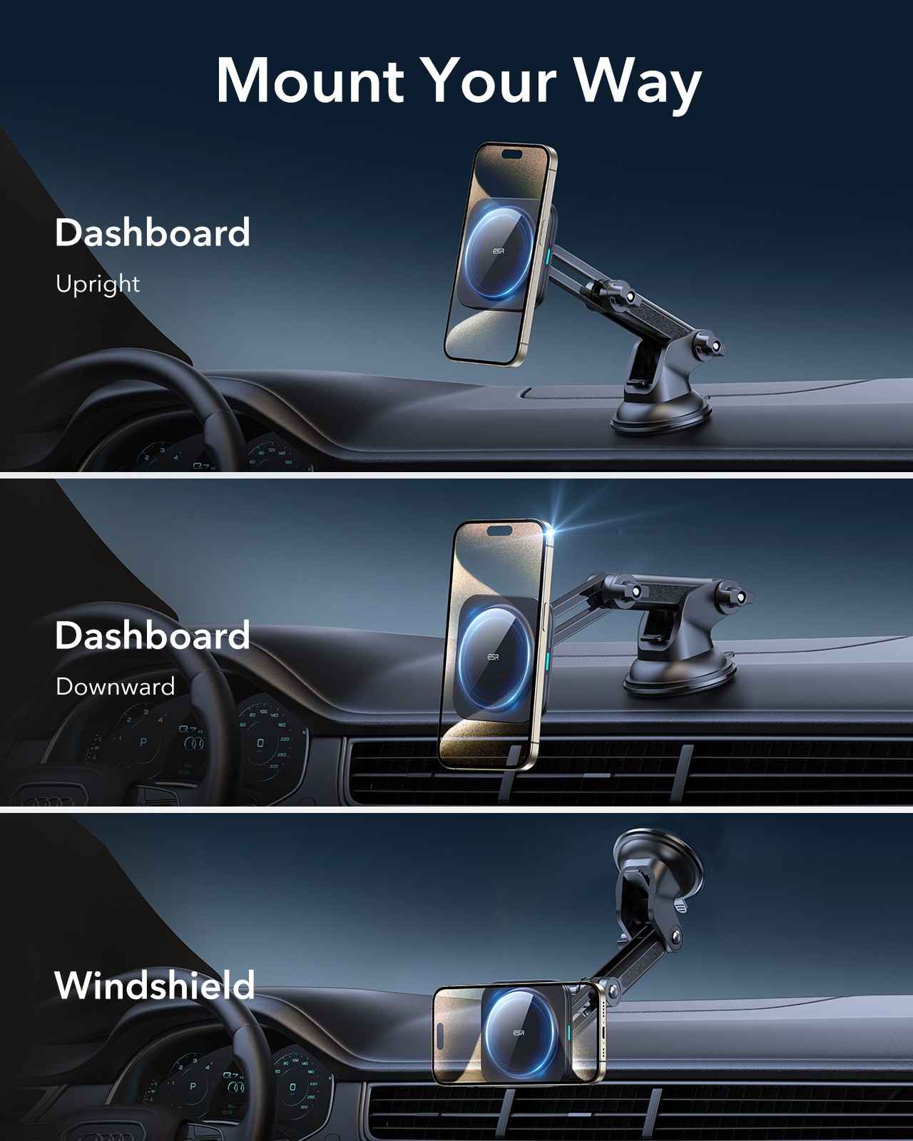 ESR | 3C072005302 | ESR Dashboard Wireless Charger Qi2