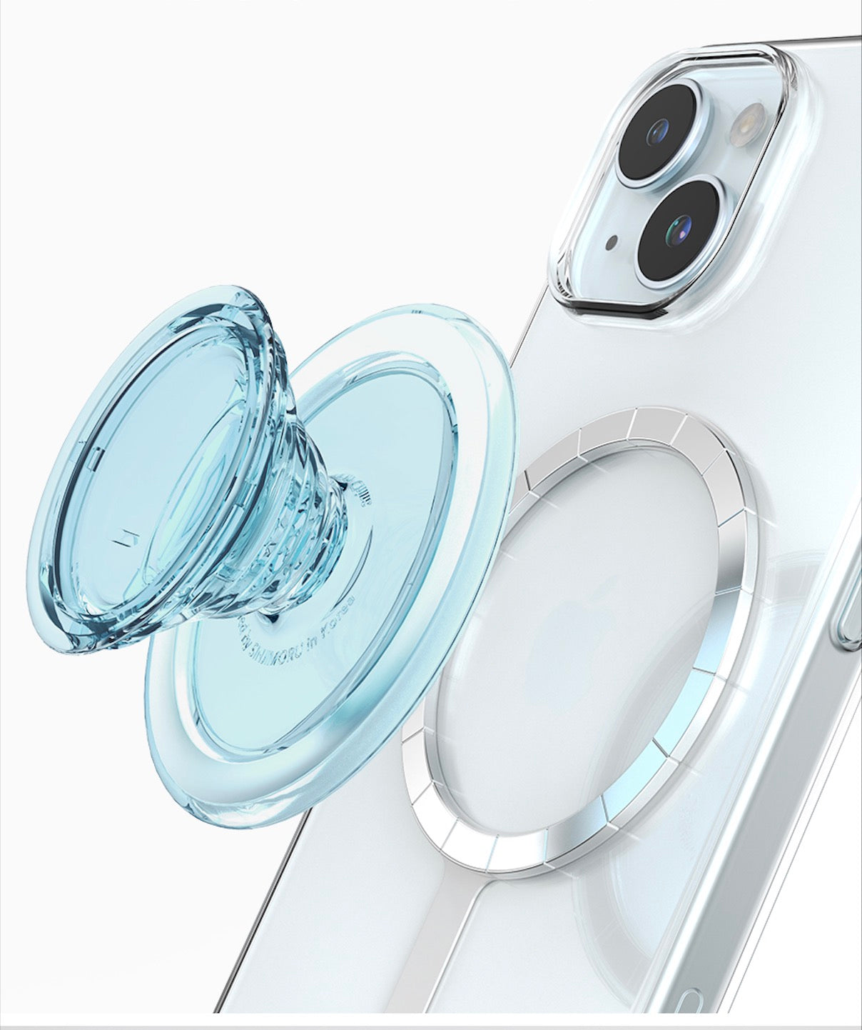 Sinjimoru | SMA-TOK-TITP-BL | Sinjimoru M-Tipi Tok Magsafe Grip - Clear Blue