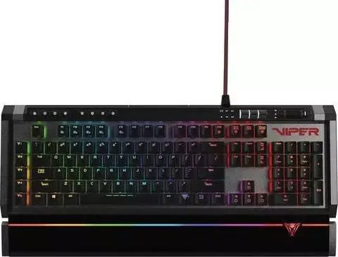 لوحة مفاتيح الألعاب الميكانيكية Patriot Viper V770 مع إضاءة RGB كاملة/عناصر تحكم مخصصة للوسائط/تمكين الماكرو