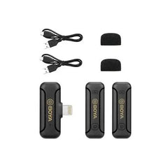 BOYA BY-WM3T2-D2 Wireless Microphone with Lightning Connector for Apple Devices (2.4 GHz) - GulfStore.com