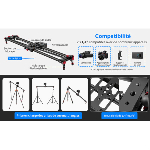 Neewer 80CM APP ELECTRONIC VIDEO SLIDER