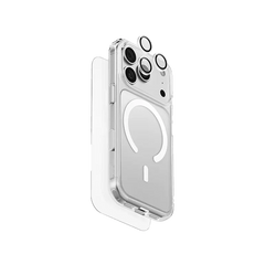 UNIQ-IP6.9P(2026)-CVEMBUN4IN1 | UNIQ HYBRID Iphone 18 Pro Max | 2026 | 6.9" | Magclick Charging CLEARVUE 360 ESSENTIAL 4 IN 1 Bundle Pack With Cable