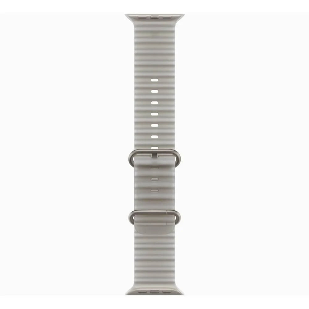 Apple Watch Ultra 4 GPS + Cellular, 49mm Natural Titanium Case with Translucent Gray Ocean Band