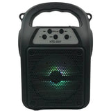 KBroad KTS-2007 Portable Solar Charging Wireless Speaker With Flashlight | Black