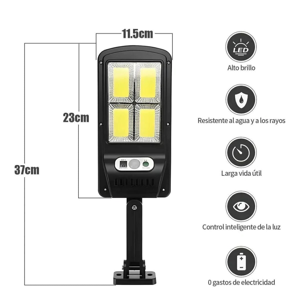 JING XIN Solar LED Outdoor Panel Light with Motion Sensor for Facades & Walls – JX-616E