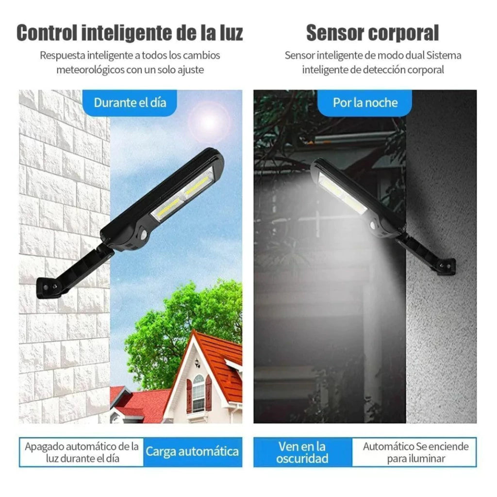 JING XIN Solar LED Outdoor Panel Light with Motion Sensor for Facades & Walls – JX-616E