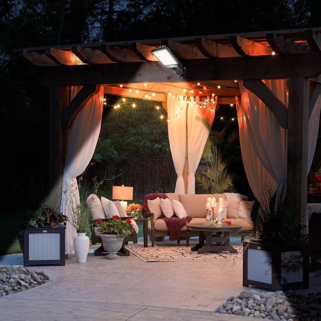 JING XIN Solar LED Outdoor Panel Light with Motion Sensor for Facades & Walls – JX-616E