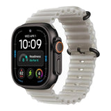 Apple Watch Ultra 4 GPS + Cellular, 49mm Natural Titanium Case with Translucent Gray Ocean Band