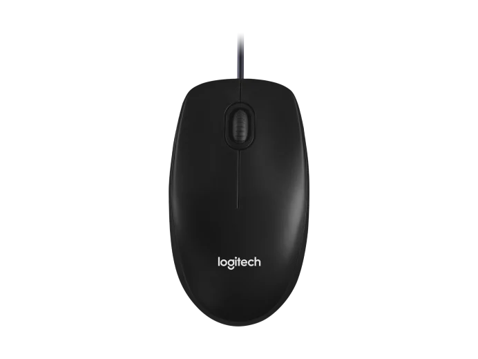 Logitech M100 USB Wired Mouse - Black