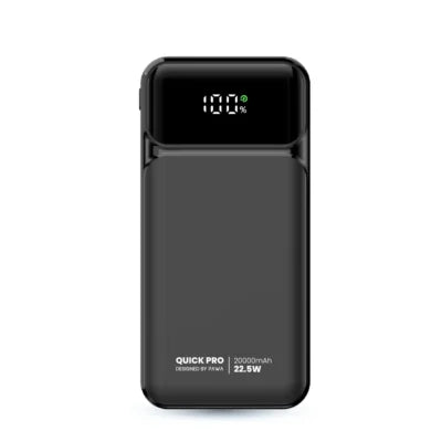 PW-PBQP20TT-BK | باور بانك سريع الشحن من باوا كويك برو P225 بسعة 20000 مللي أمبير/ساعة | أسود