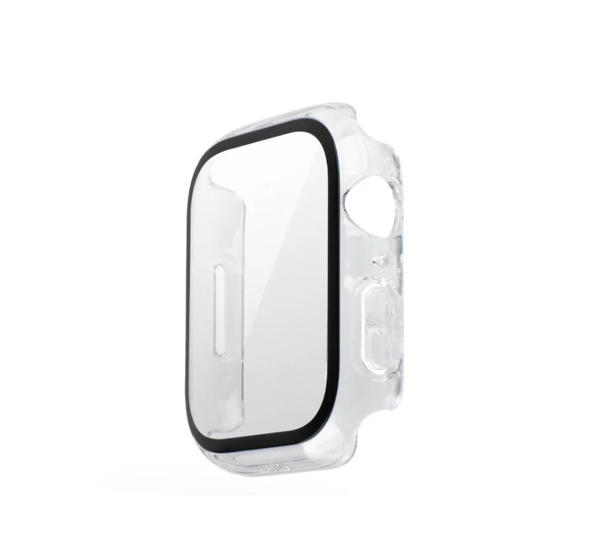 Uniq Legion Case With Screen Protection for Apple Watch 45mm - Dove Clear