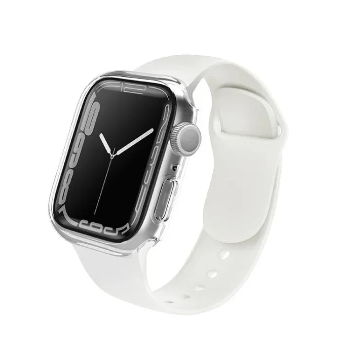 Uniq Legion Case With Screen Protection for Apple Watch 45mm - Dove Clear
