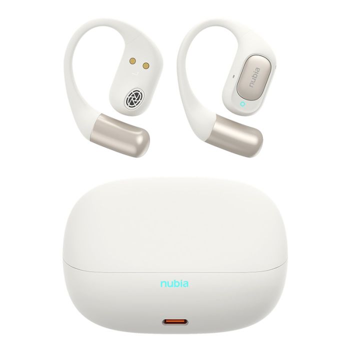 ZTE Nubia LiveFlip wireless, open-ear earbuds - White