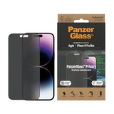 310103628 , PanzerGlass™ Privacy Screen Protector Apple iPhone 14 Pro Max, Ultra-Wide Fit w. EasyAligner - P2786